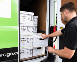 Image of a document management specialist carrying out a document storage solution for a small business